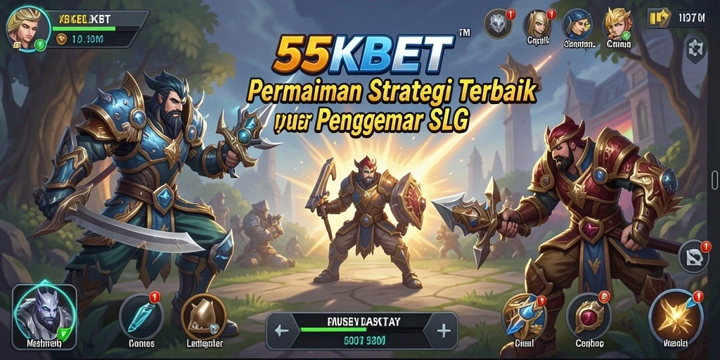 Screenshot utama 55KBET menampilkan gameplay strategi yang mendalam.