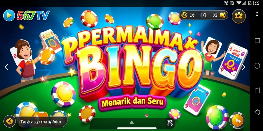 Tampilan gameplay Bingo yang menarik di aplikasi 567TV.