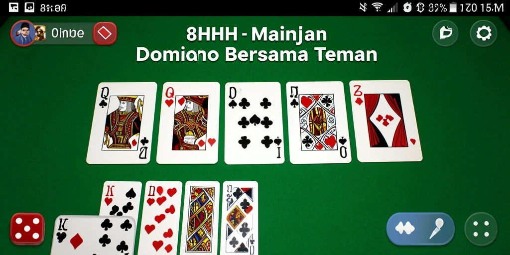 Screenshot gameplay 8HHH menunjukkan keseruan permainan Domino.