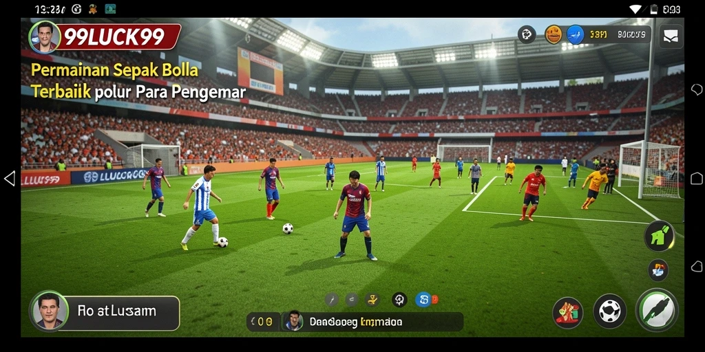 Tampilan gameplay menakjubkan dari permainan sepak bola 99LUCK99.