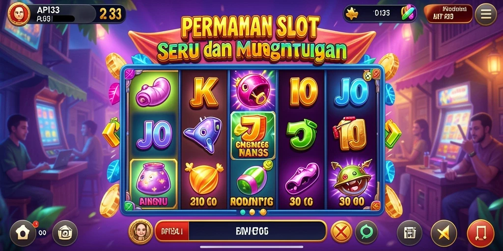 Screenshot gameplay yang menampilkan serunya permainan Slot API33.