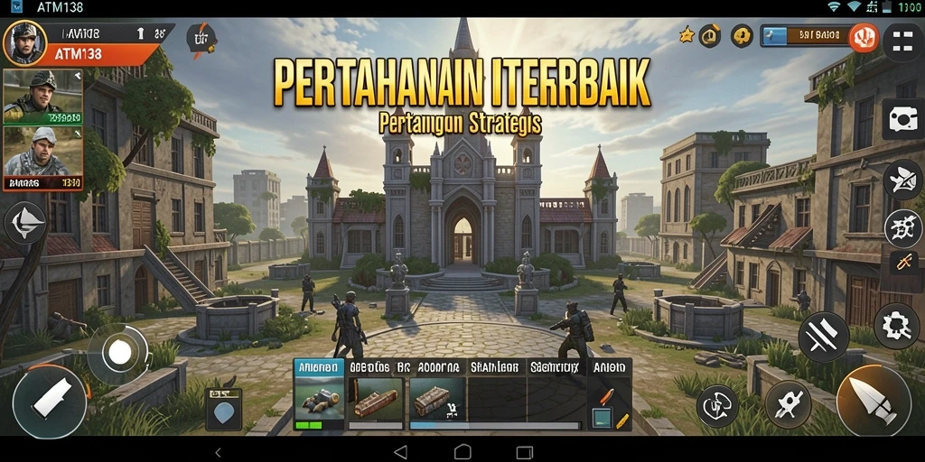 Tampilan menawan dari gameplay pertahanan menara di ATM138.