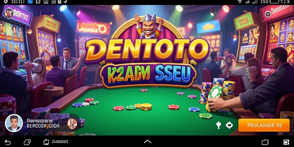Tampilan gameplay DENTOTO yang menarik dalam suasana kasino.