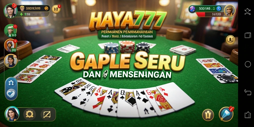Gameplay menarik HAYA777 dalam bermain Gaple.