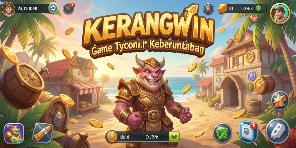 Tampilan gameplay KERANGWIN yang menarik dan penuh strategi.