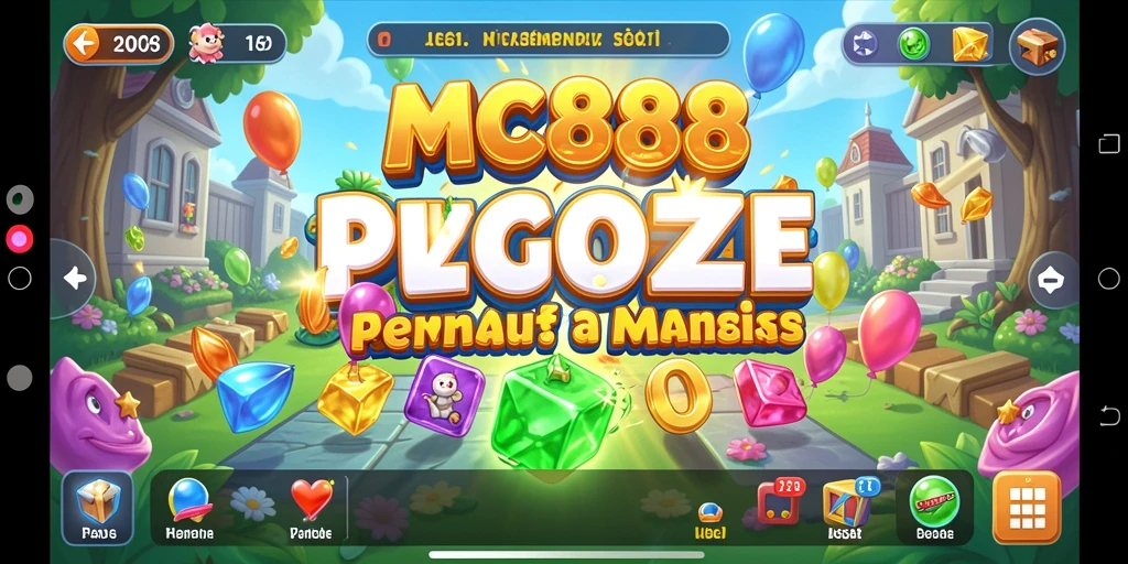 Screenshot gameplay MC888 menampilkan teka-teki seru yang harus dipecahkan.