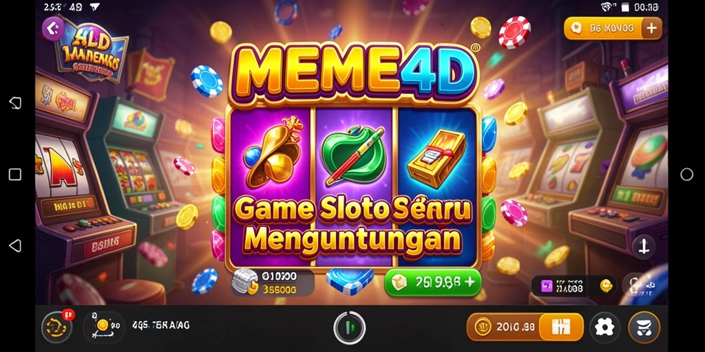 Tampilan gameplay menarik dari slot MEME4D.