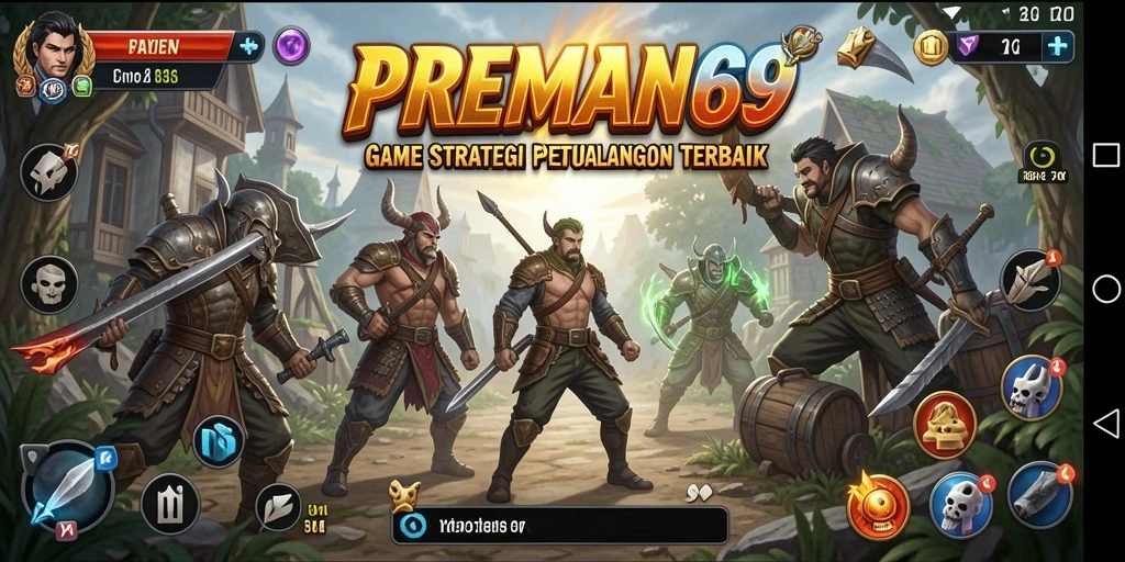 Tampilan gameplay menegangkan di PREMAN69 yang penuh strategi.