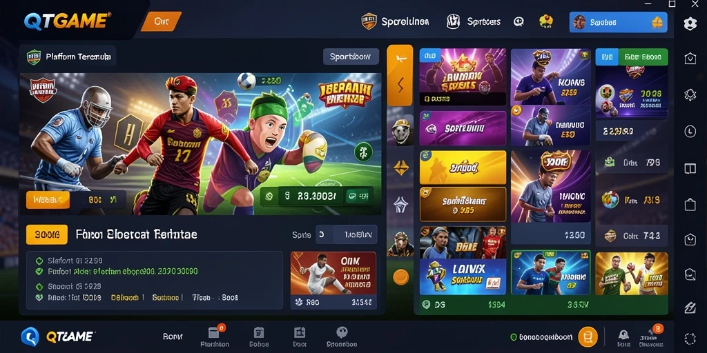 Tampilan gameplay intuitif dan responsif dalam QTGAME.