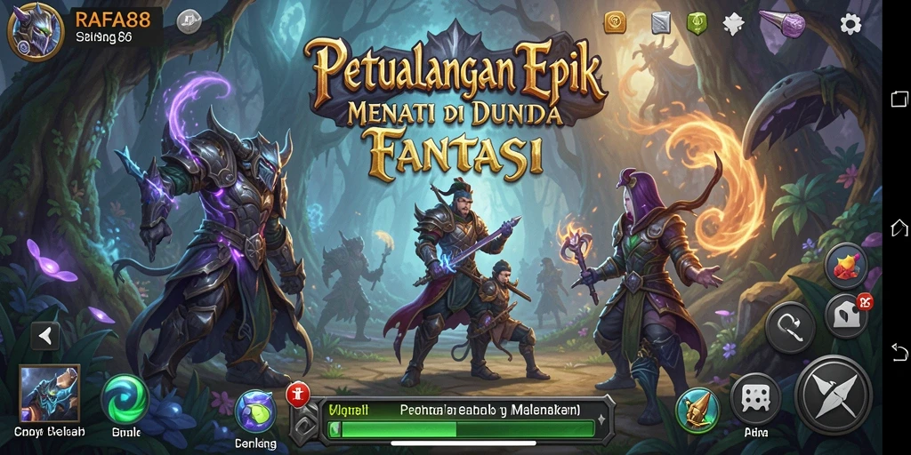 Gameplay RAFA88 yang seru dan menantang dalam dunia petualangan.