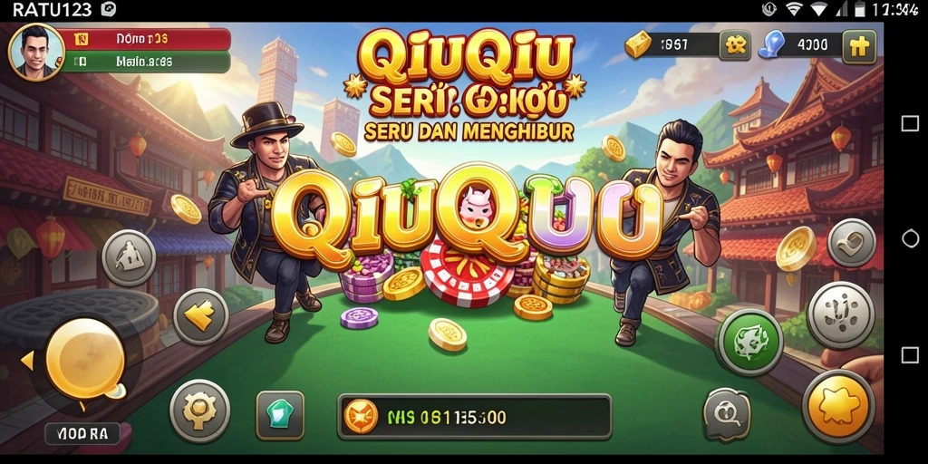 Screenshot utama gameplay QiuQiu yang seru dan menarik.