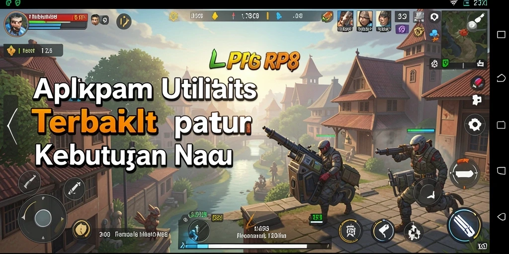 Tampilan antarmuka RP8 yang sederhana dan user-friendly.