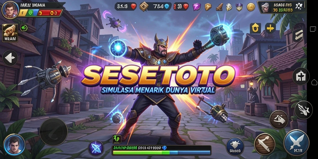 Tampilan gameplay SESETOTO yang interaktif dan menarik perhatian.