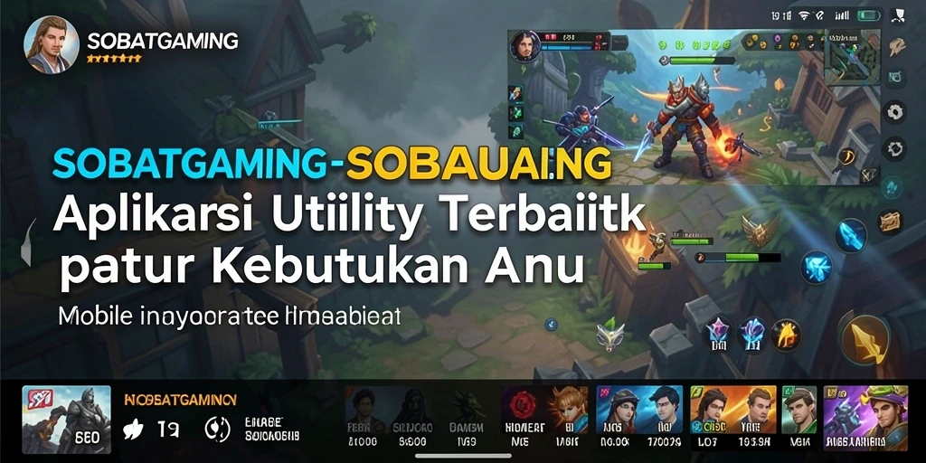 Screenshot utama SOBATGAMING menampilkan antarmuka pengguna yang intuitif.