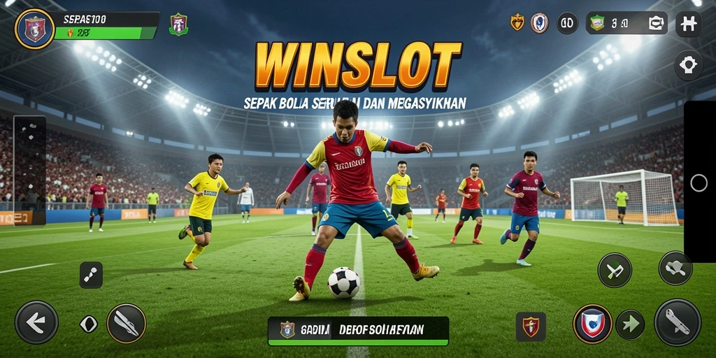 Tampilan menarik dari gameplay sepak bola WINSLOT.
